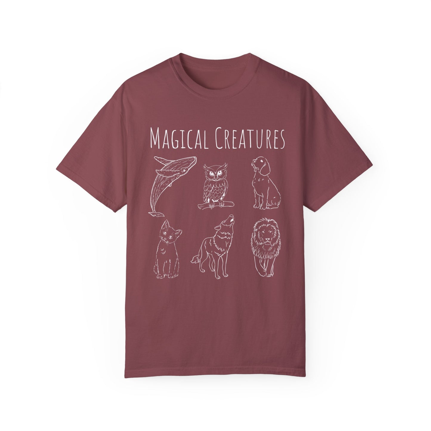 Magical Creatures Comfort Colors 1717 Unisex T-shirt (Magical Studies Collection)