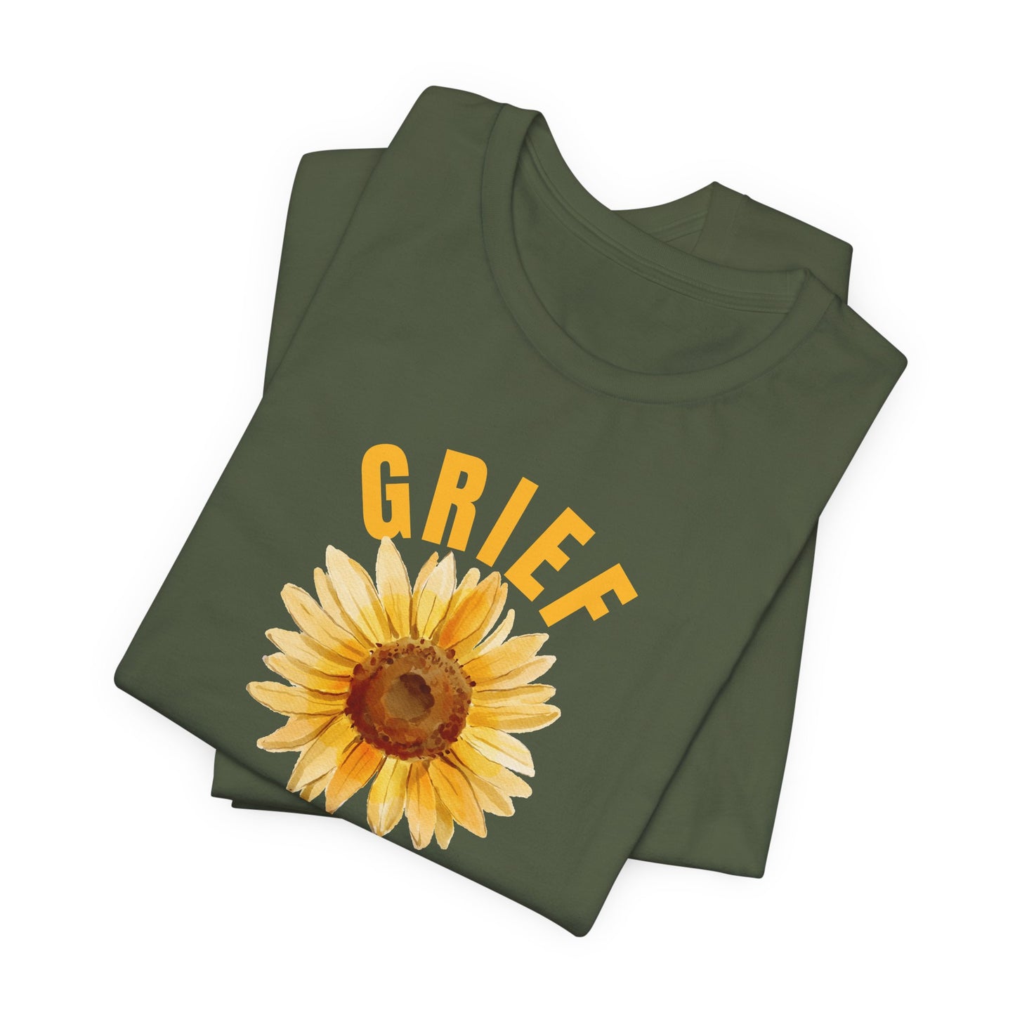 Grief Survivor With Sunflower Bella Canvas 3001 Unisex Tee