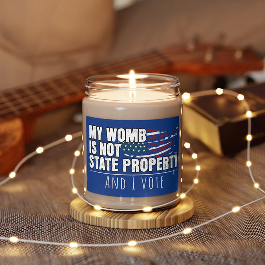 My Womb is Not State Property and I Vote Scented Soy Candle, 9oz