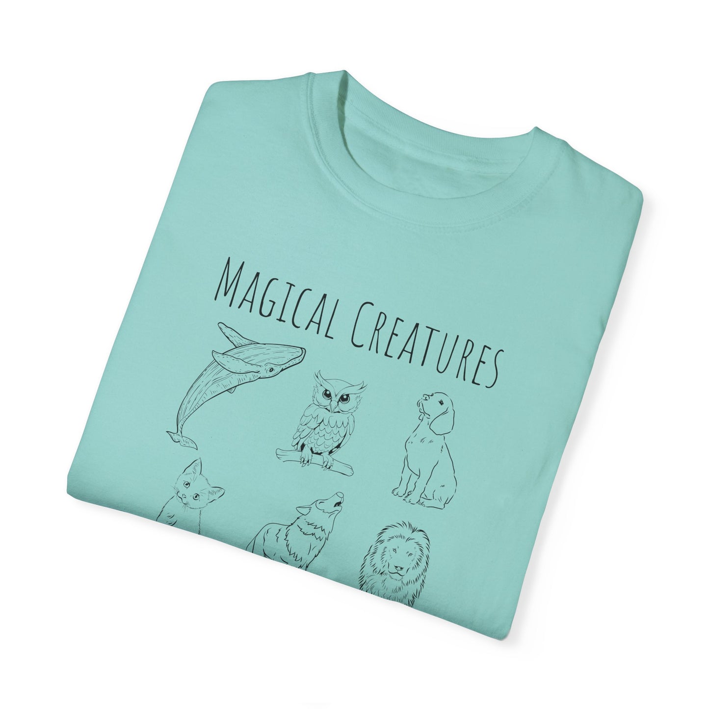 Magical Creatures Comfort Colors 1717 Unisex T-shirt (Magical Studies Collection)