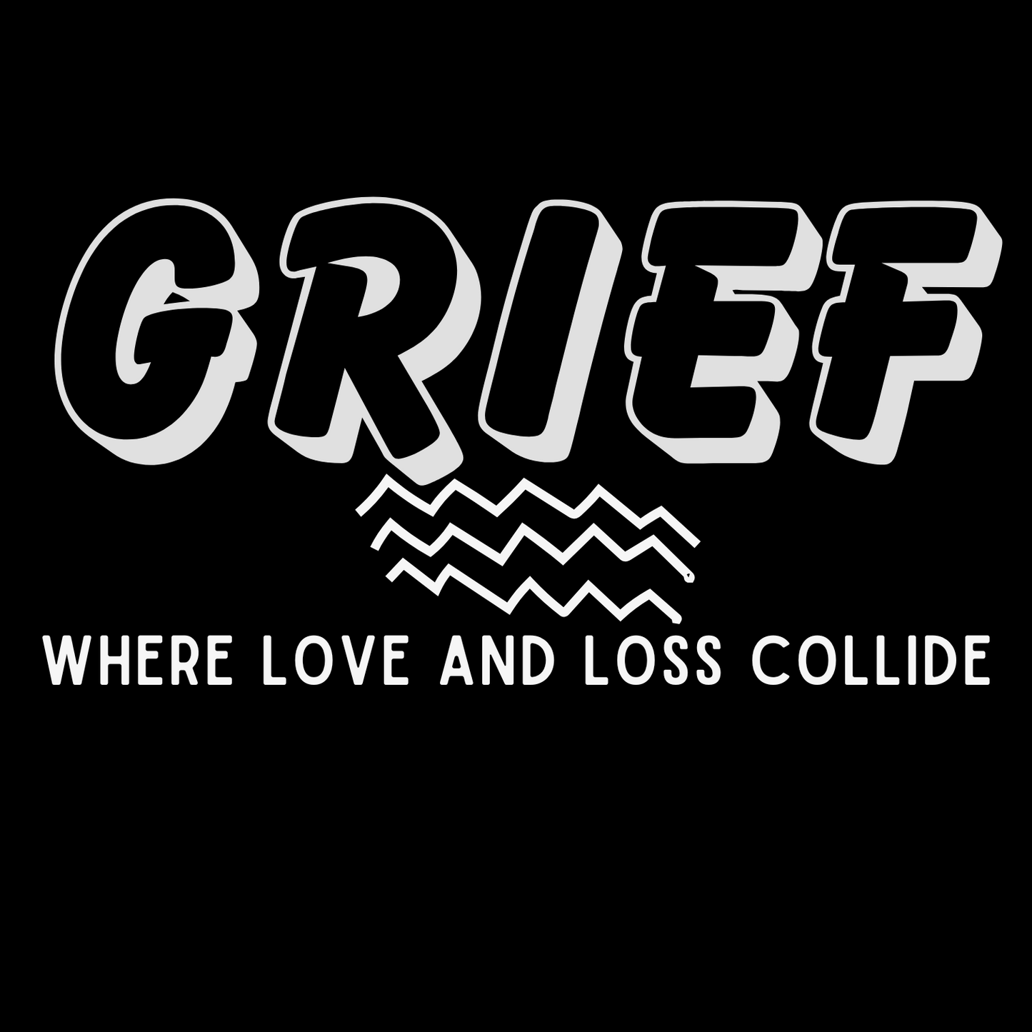 Grief Where Love and Loss Collide Comfort Colors 1717 Unisex T-shirt