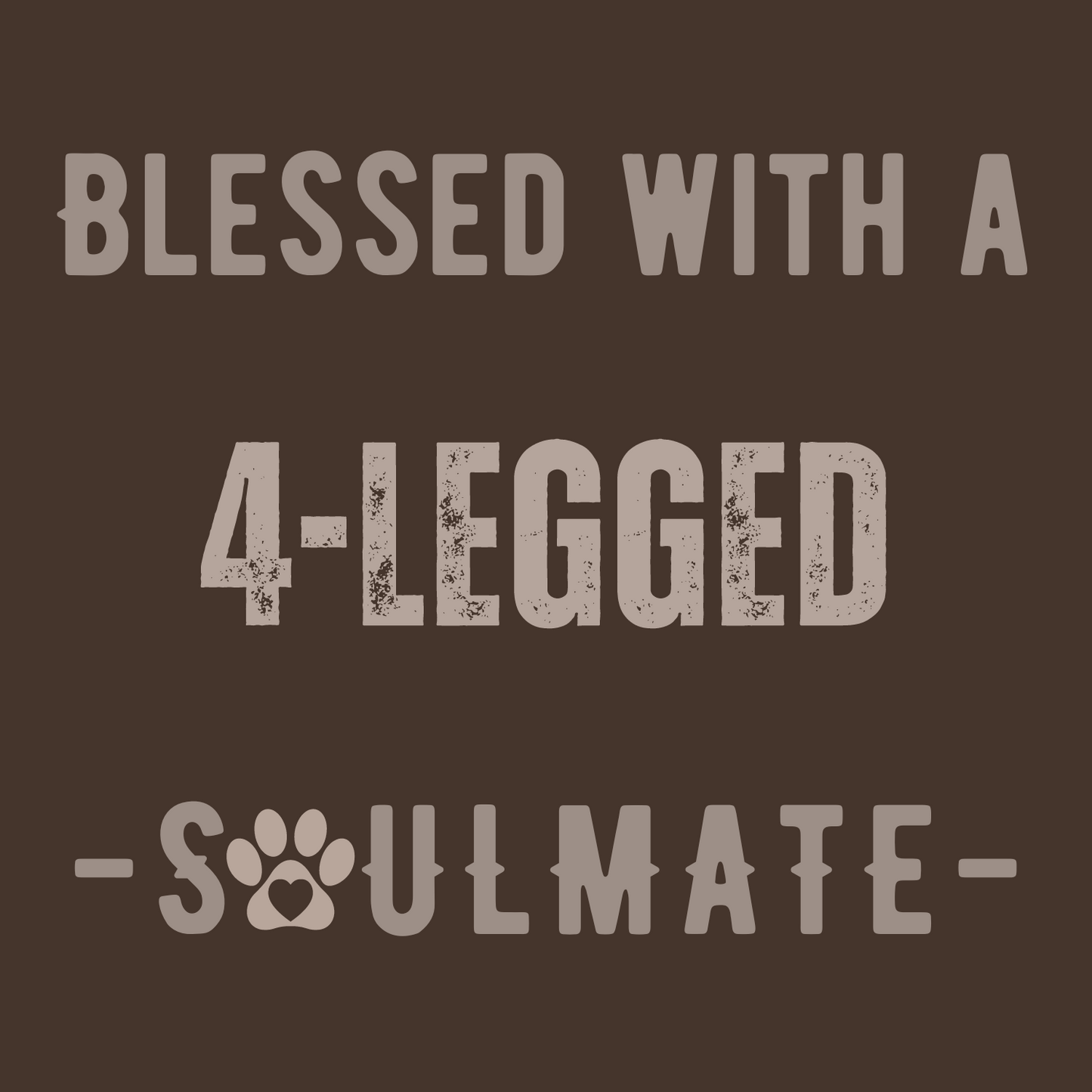 Blessed with a 4-legged Soulmate Bella Canvas 3001 Unisex Tee