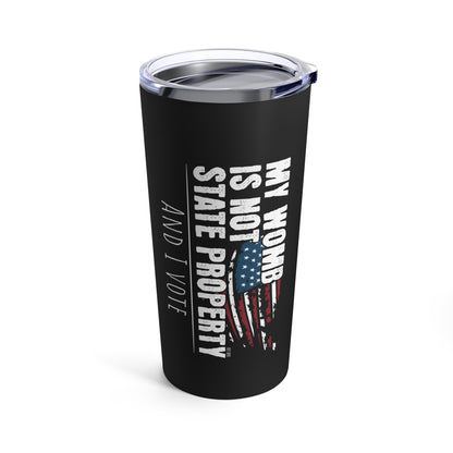 Pro Roe v Wade tumbler bears a bold message for all women, a unique and trendy party favor for progressive political events or protests