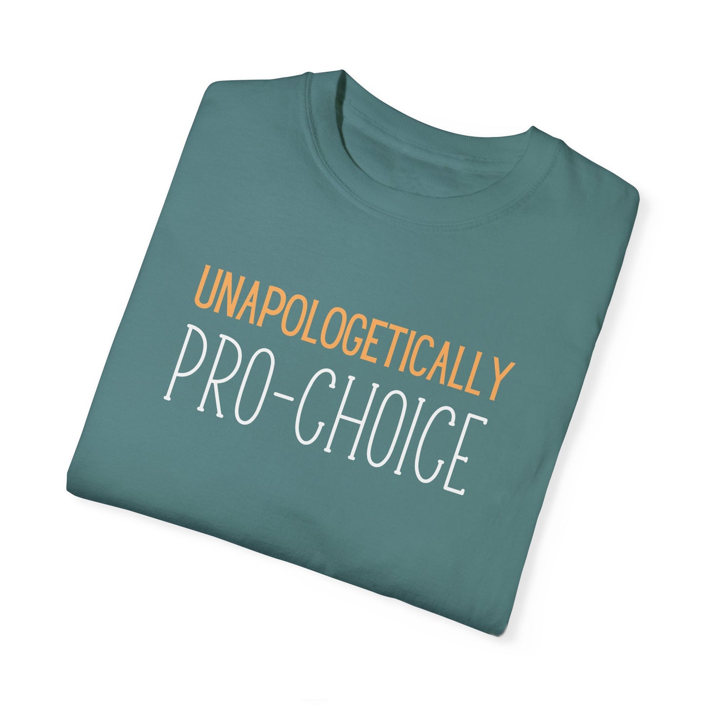 Create a collective atmosphere at any social justice event or meeting with matching Blue Spruce t-shirts, sporting this important message for reproductive healthcare rights