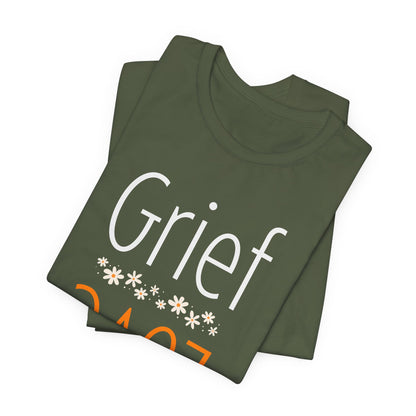 Military Green t-shirt: Grief over Love