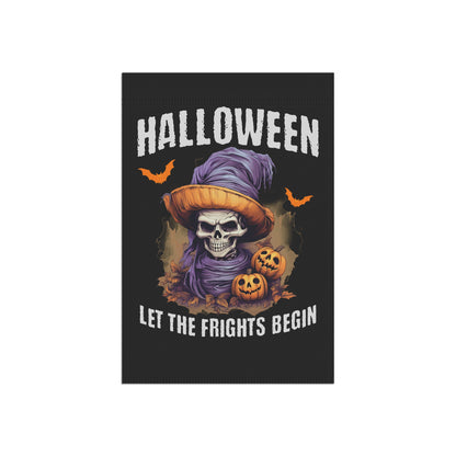 Halloween Let The Frights Begin Garden Banner