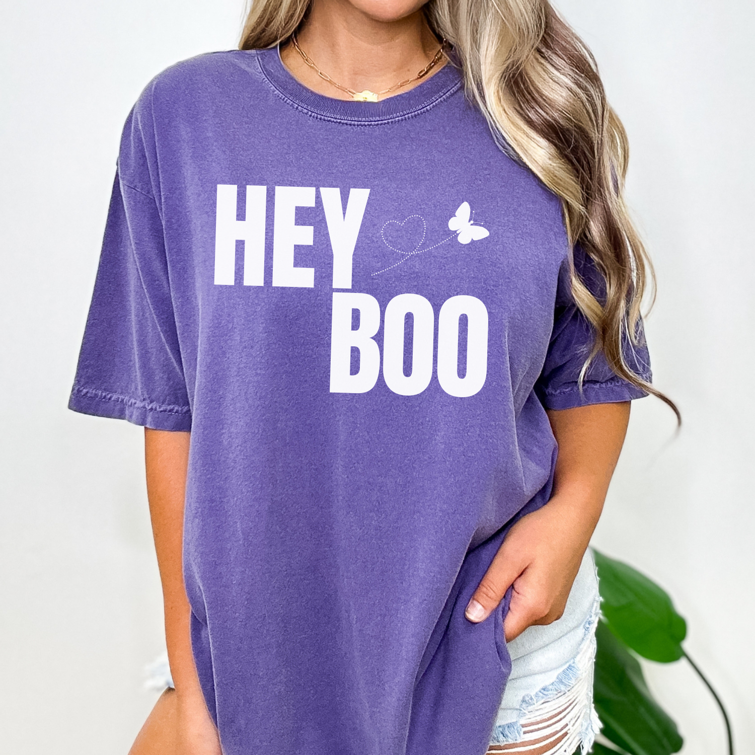 Grape dog-themed tee from the Hey Boo Collection