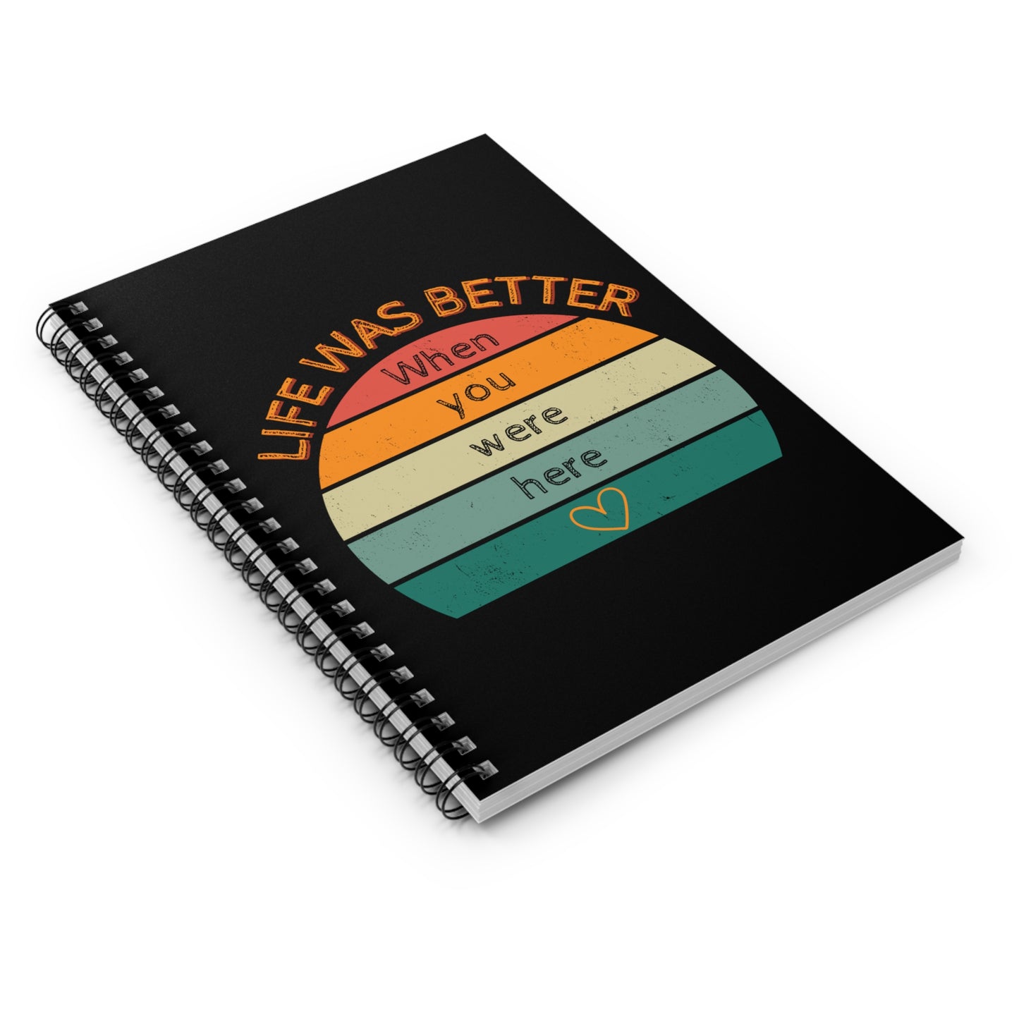  Journaling about your grief journey can be cathartic and healing; and this spiral notebook with a gentle cover design about grief, provides the perfect space to record your thoughts and emotions.