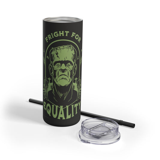 Fright For Equality Skinny Matte Tumbler w/ Straw & Lid, 20 oz