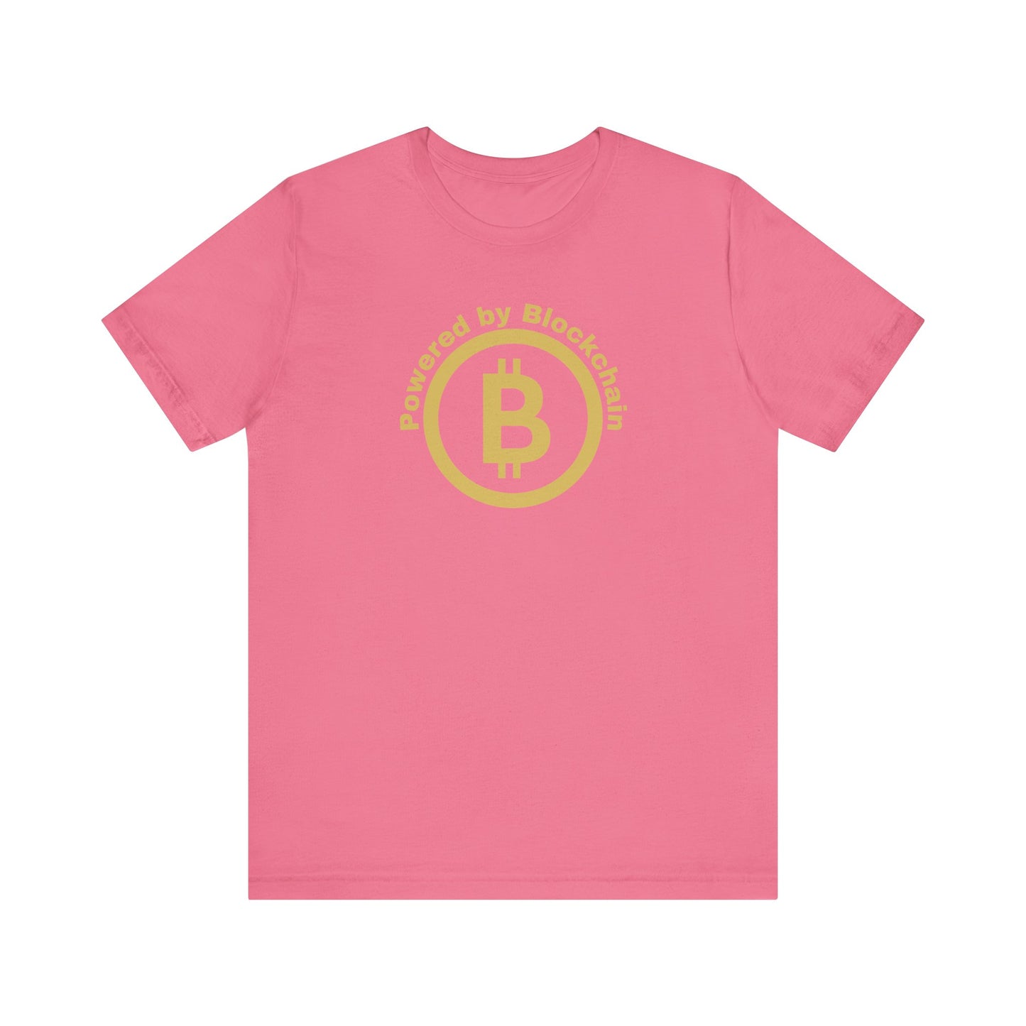 Charity pink Bella Canvas bitcoin t-shirt.