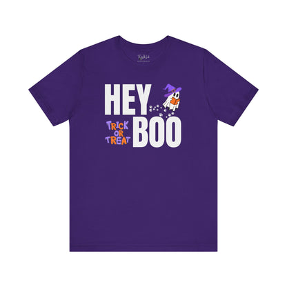 Hey Boo Trick or Treat Short Sleeve Tee