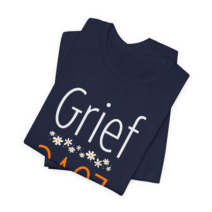 Navy t-shirt: Grief over Love