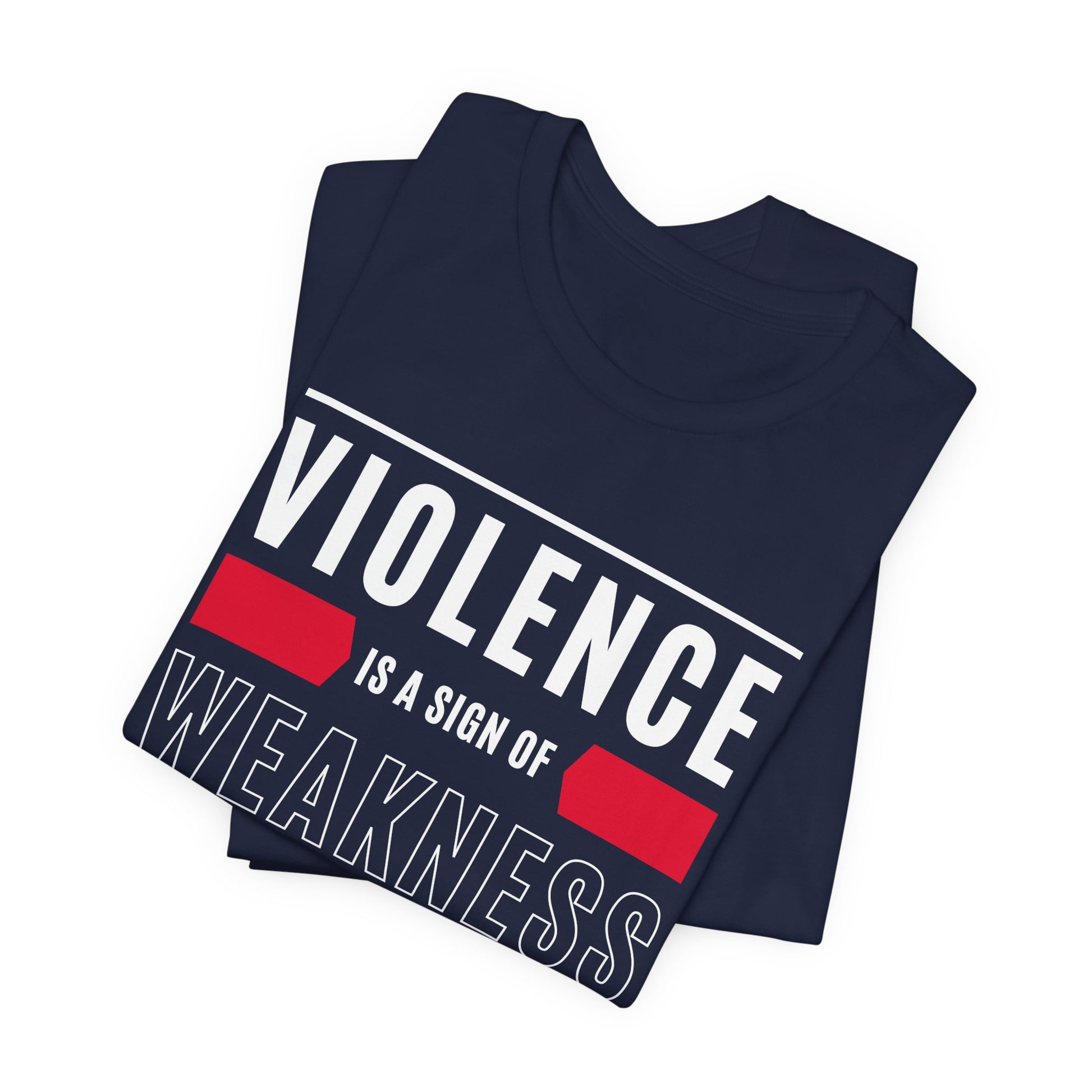 Navy BC 3001 Women's anti-violence t-shirt. 