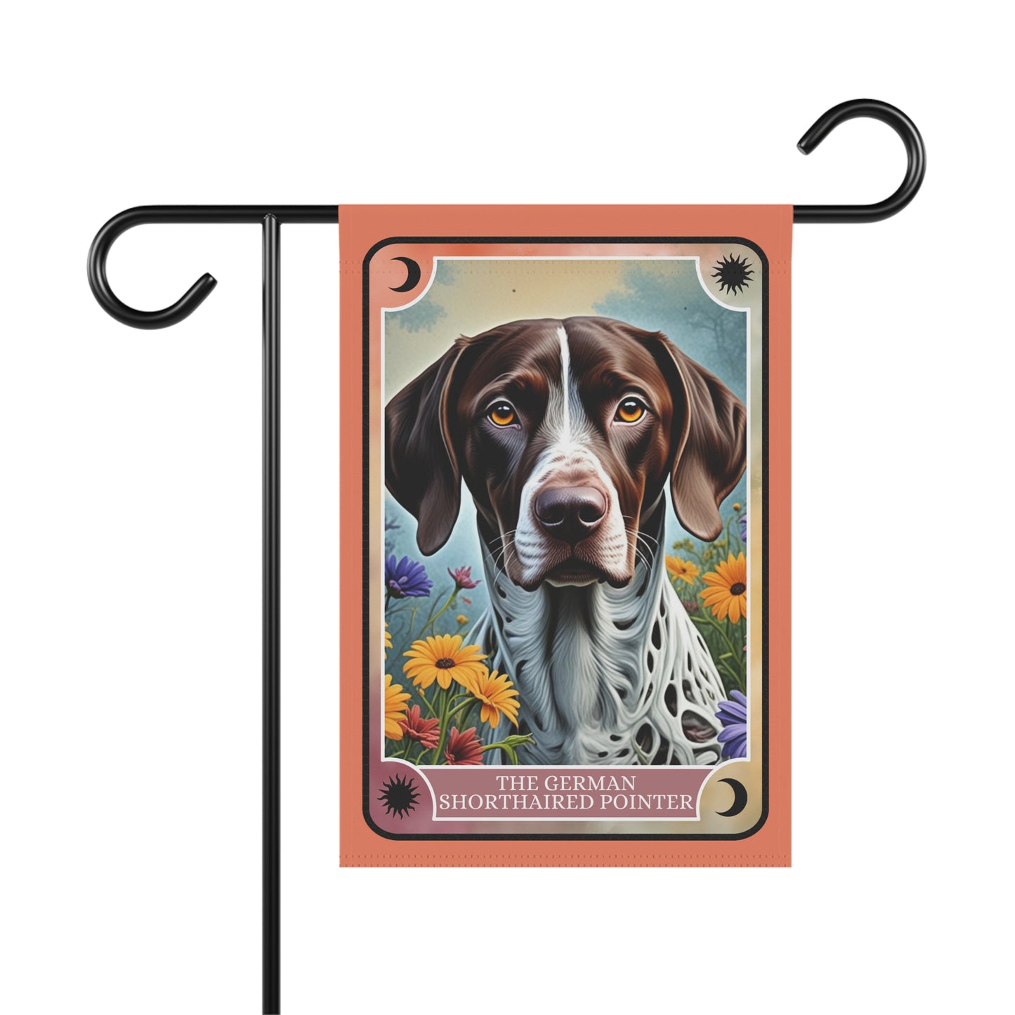 The German Shorthaired Pointer Tarot Card - Garden Flag, 12" x 18"