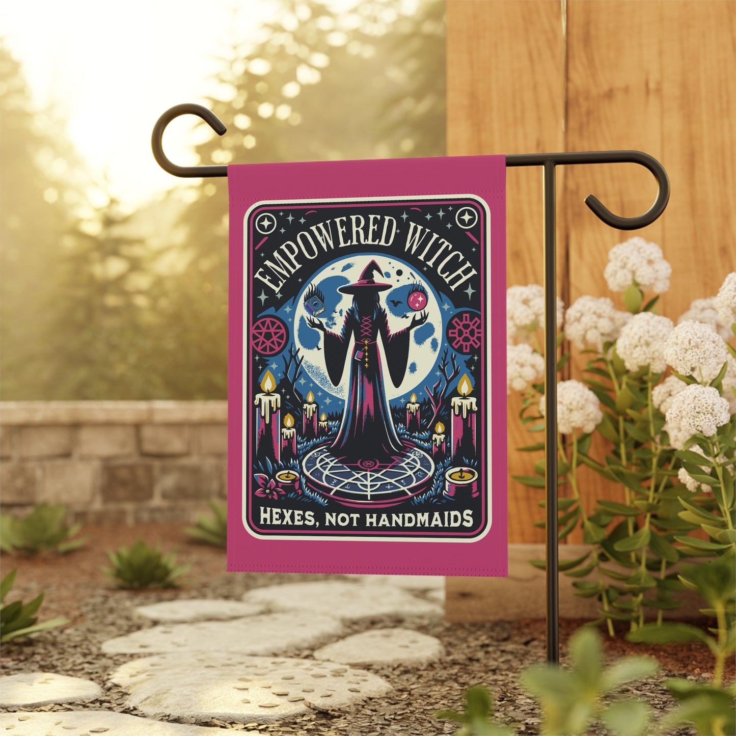 Empowered Witch, Hexes, Not Handmaids Garden Flag, 12" x 18"