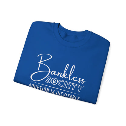 Royal Gildan 18000 Bankless Society: Adoption is Inevitable Crypto Sweatshirt