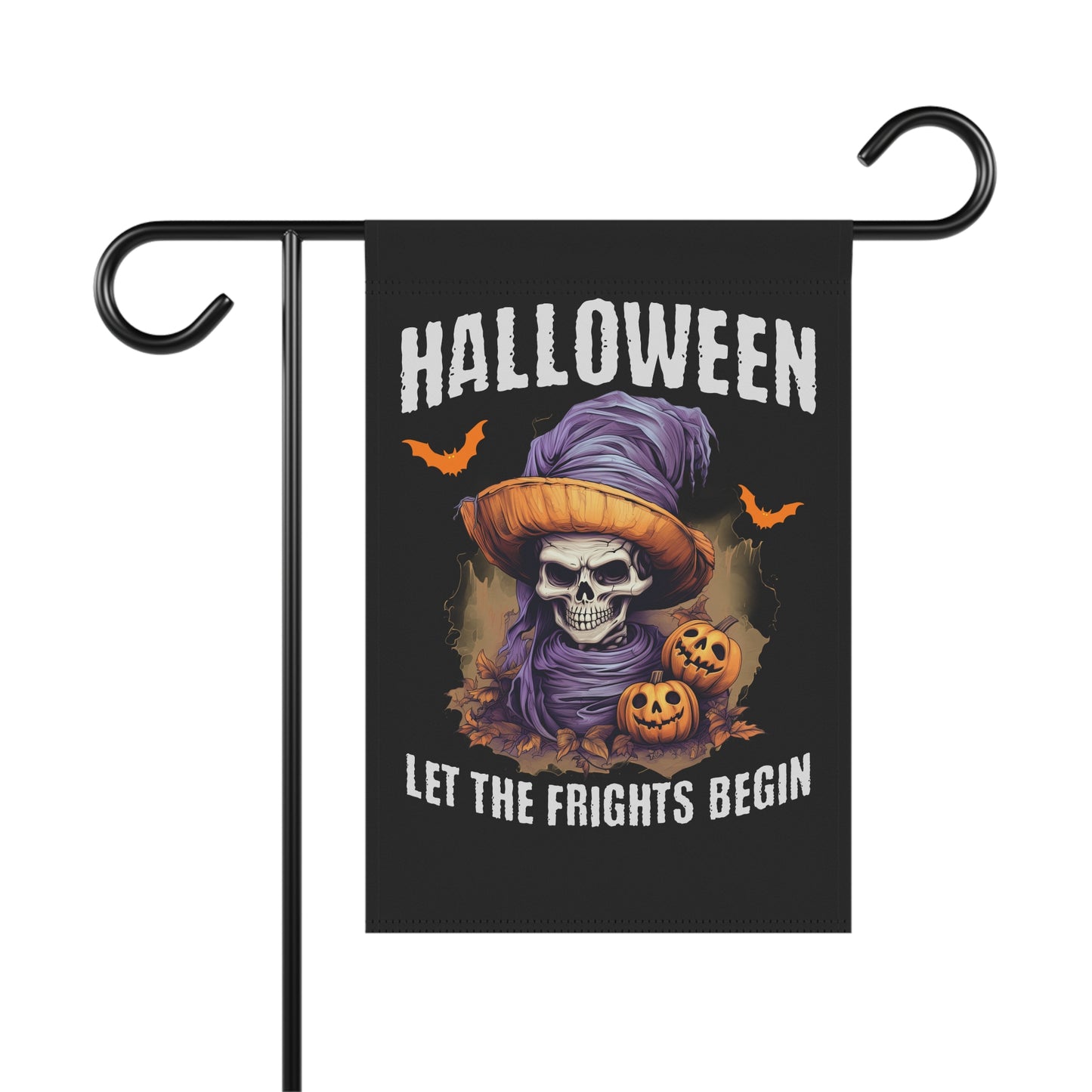 Halloween Let The Frights Begin Garden Banner