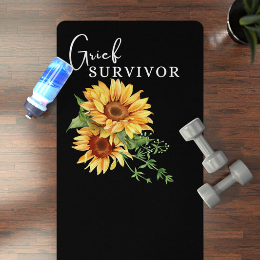 This Grief Survivor yoga mat is more than just a tool for exercise; it's a symbol of resilience, hope, and the power of self-care.