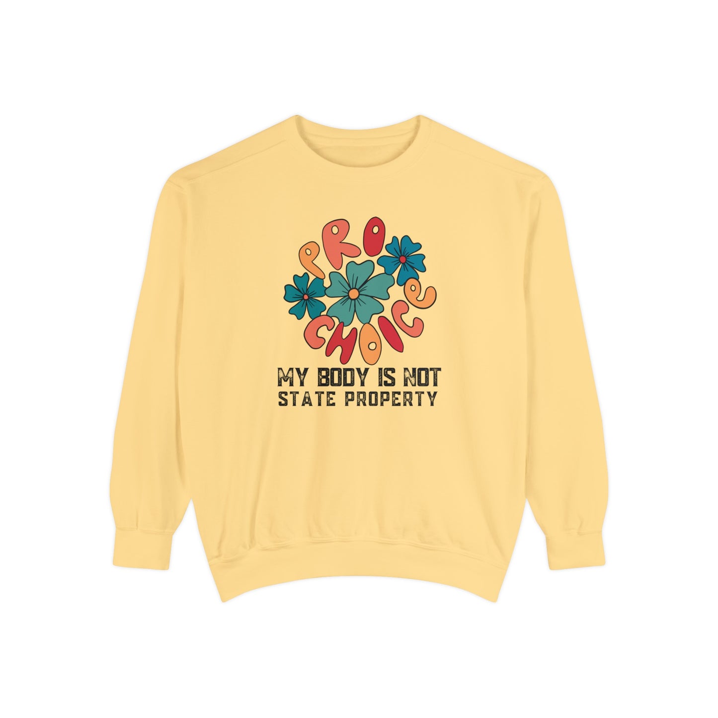 Butter color CC 1566 pro-choice sweatshirt
