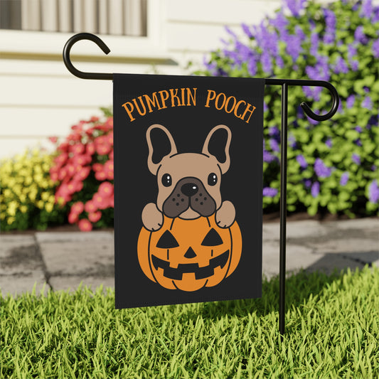 Pumpkin Pooch Frenchie Dog-Themed Garden Flag, 12" x 18"