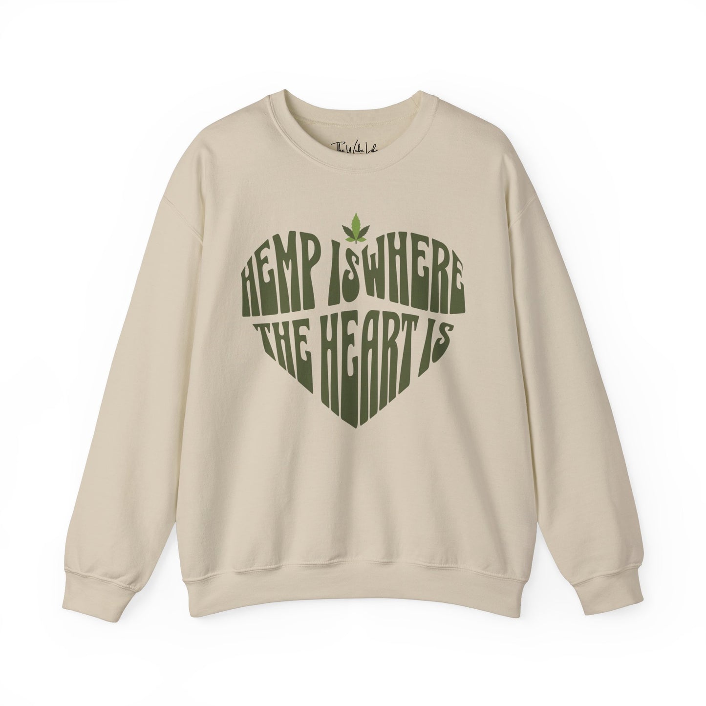 Hemp Is Where The Heart Is Gildan 18000 Sweatshirt