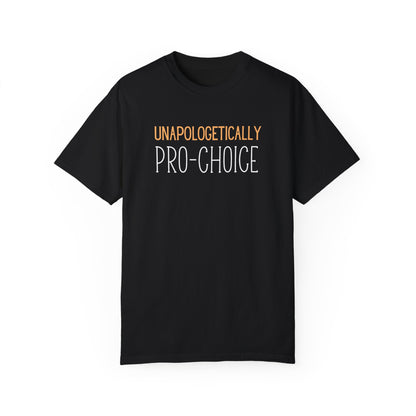 Black is the classic color to project a clear and decisive message, and this tee is as unambiguous as it gets: unapologetically pro-choice