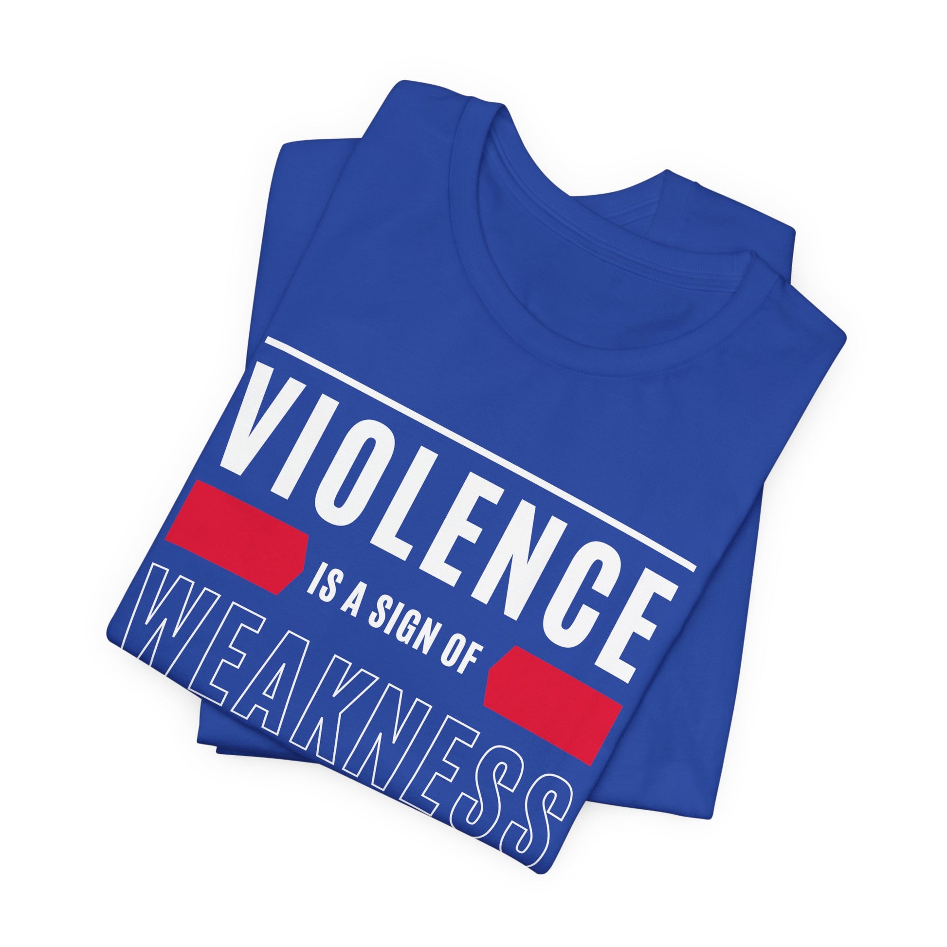 Royal Blue BC 3001 Women's anti-violence t-shirt. 