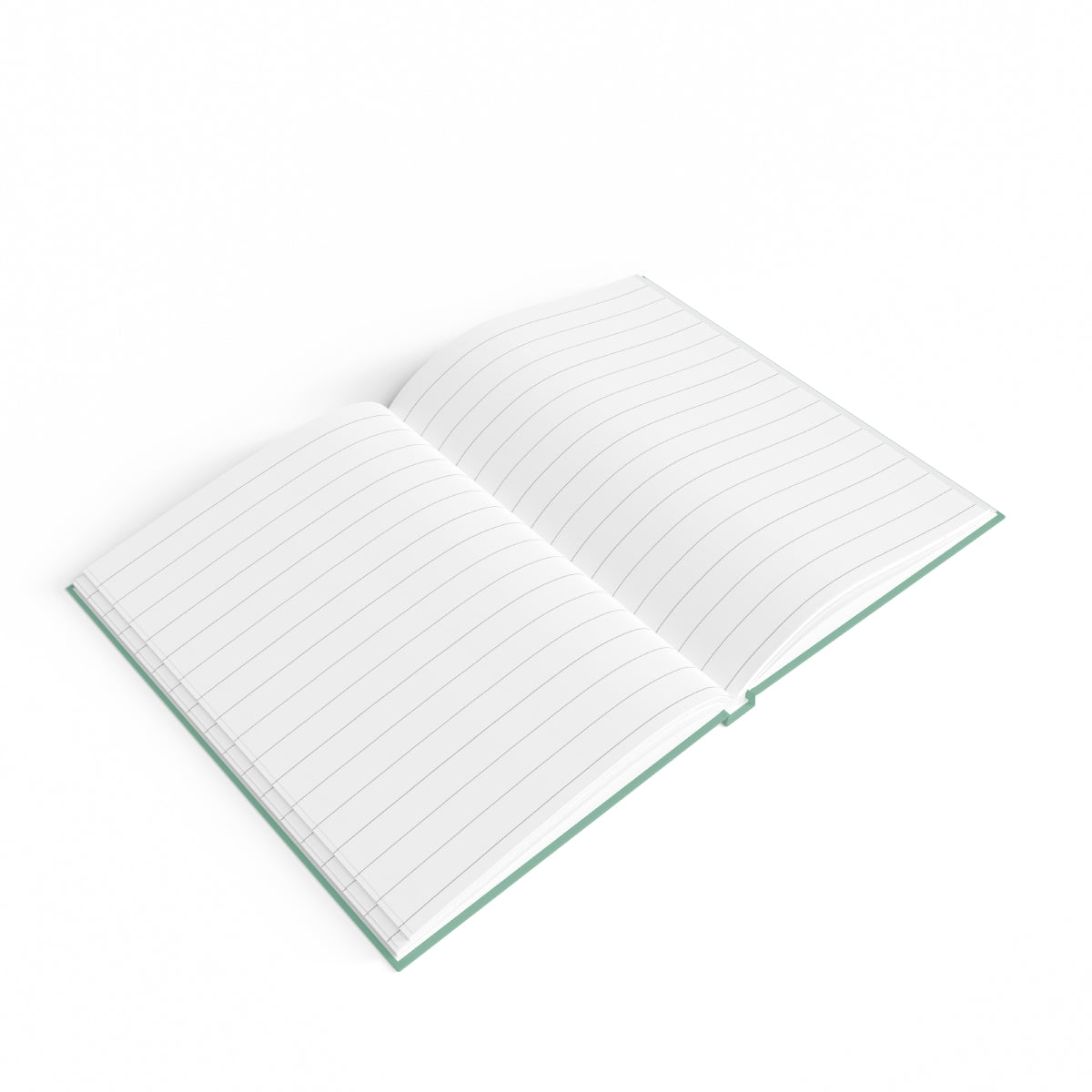 lined pages of a hemp/cannabis lover hardcover notebook.