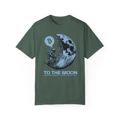 Crypto To The Moon, Zero Gravity Infinite Gains - Comfort Colors 1717 T-shirt