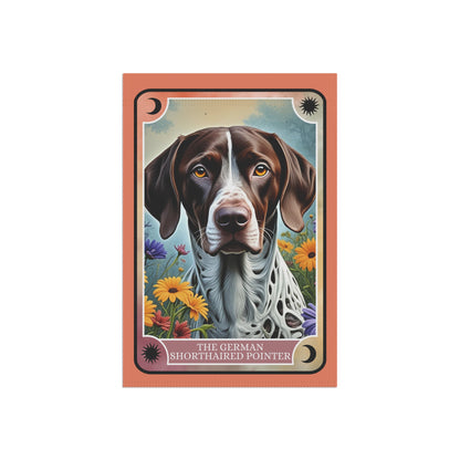 The German Shorthaired Pointer Tarot Card - Garden Flag, 12" x 18"