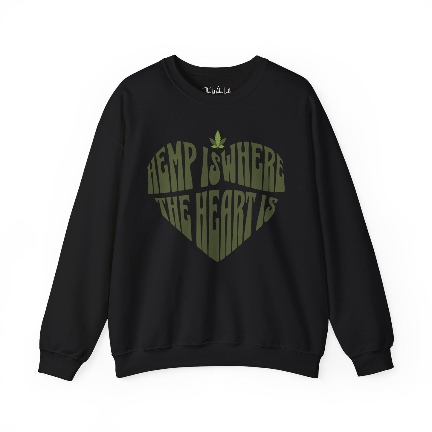 Hemp Is Where The Heart Is Gildan 18000 Sweatshirt