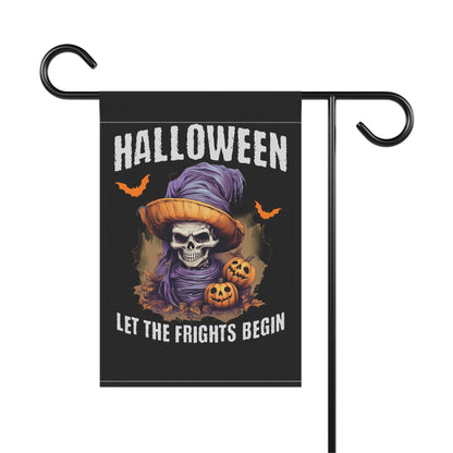 Halloween Let The Frights Begin Garden Banner