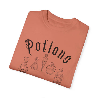 Terracota Potions Halloween Comfort Colors 1717 t-shirt, makes an excellent tee for teachers and nurses this fall season