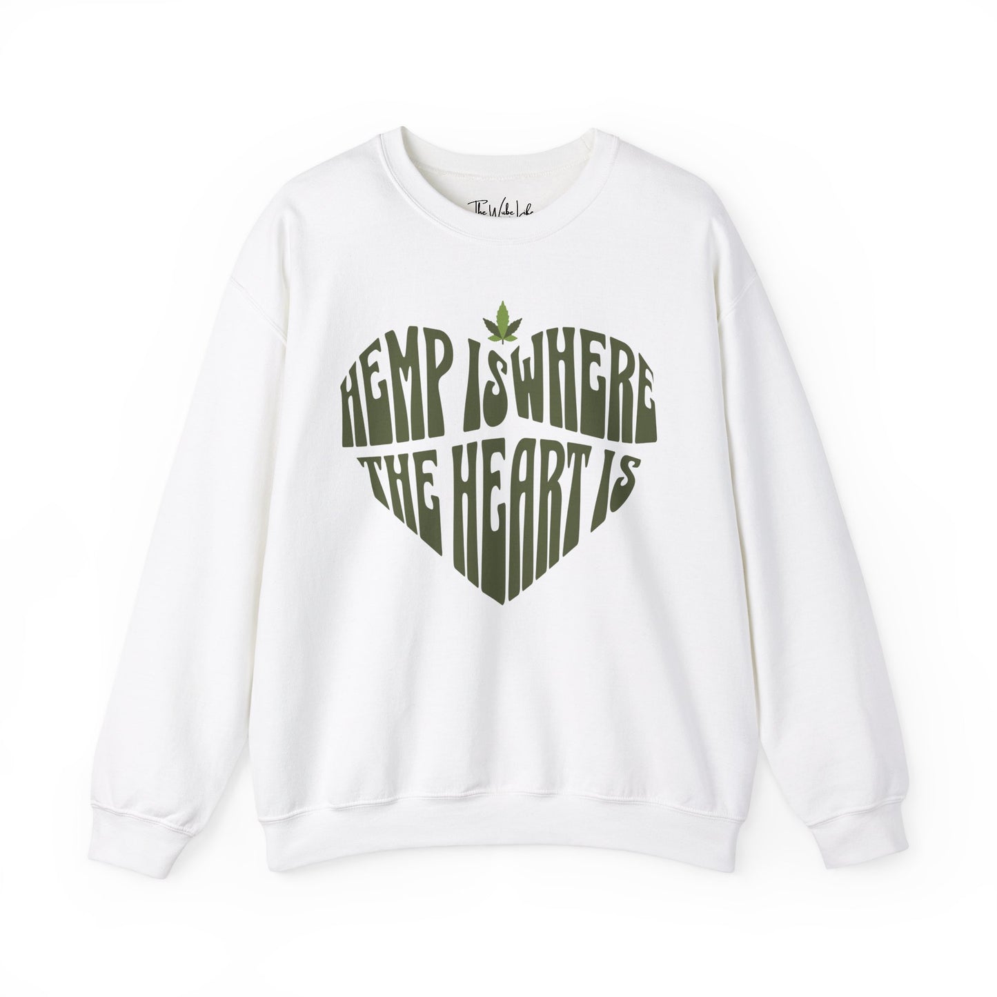 Hemp Is Where The Heart Is Gildan 18000 Sweatshirt