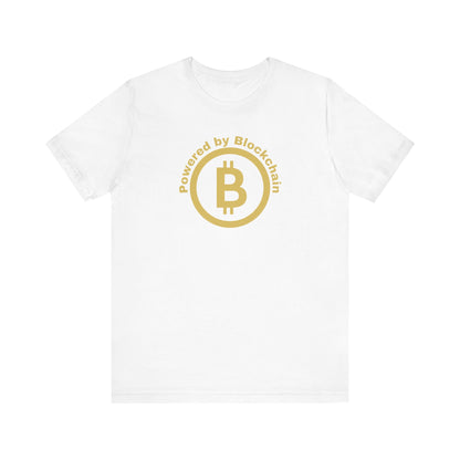 White Bella Canvas bitcoin t-shirt.