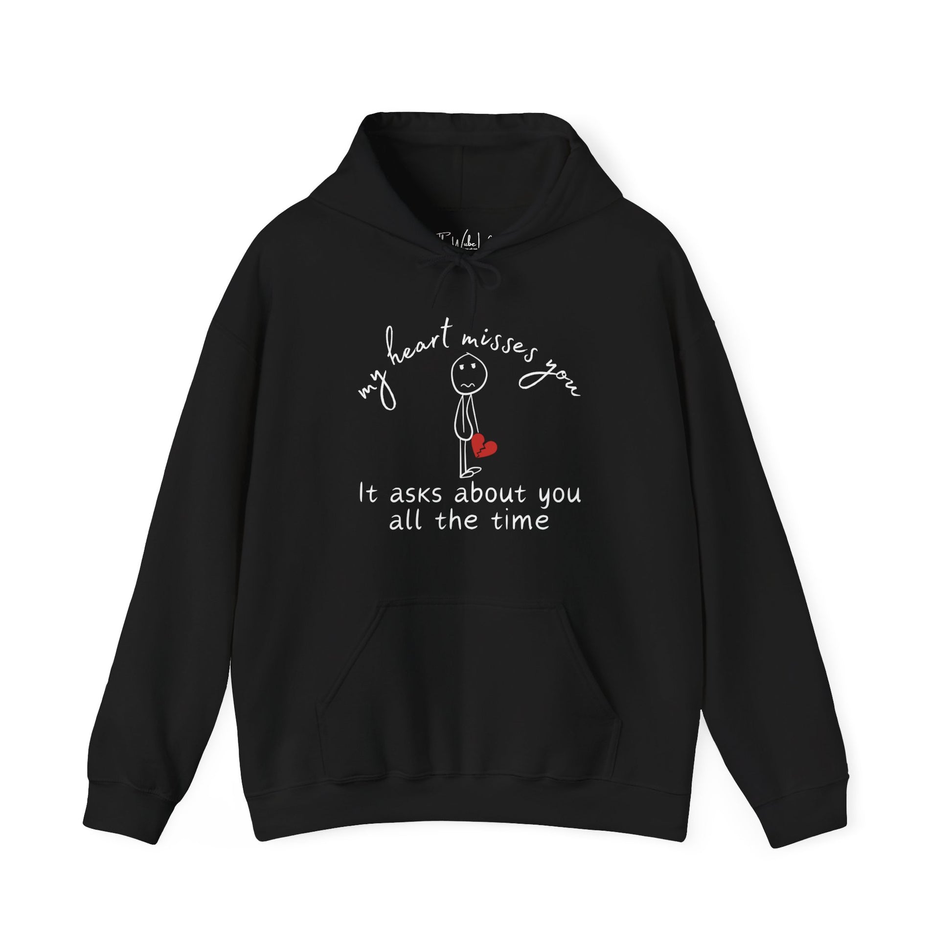 Gildan 18500 Hooded Sweatshirt, color: black - hoodie to represent the tender moments shared and lingering memories that fill your heart after losing someone you love.