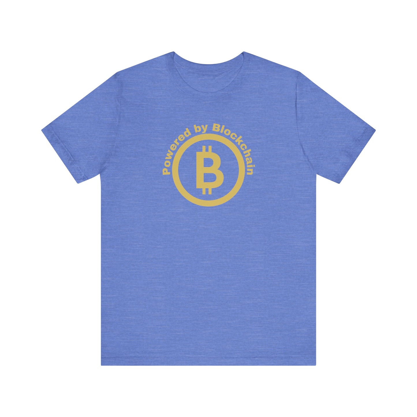 Heather Columbia Bella Canvas bitcoin t-shirt.