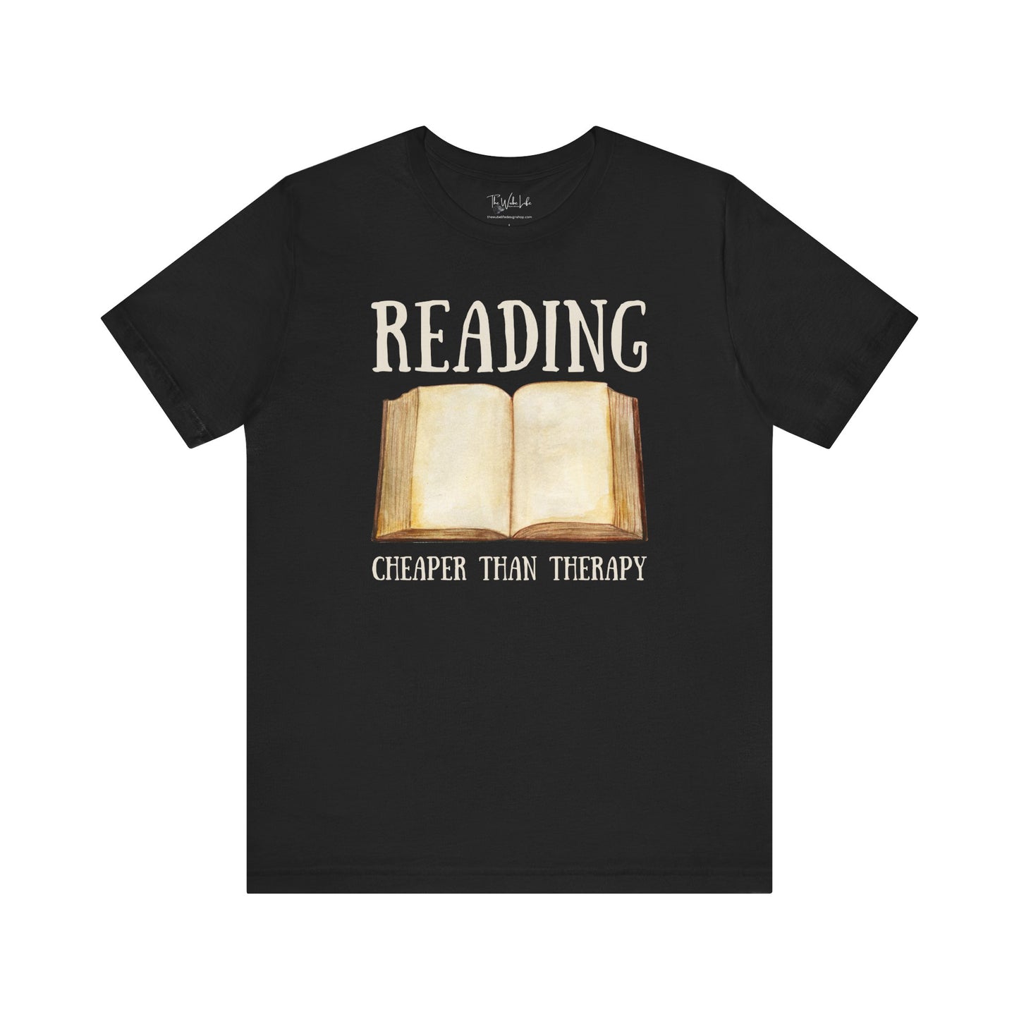 Reading Cheaper Than Therapy - Bella Canvas 3001 T-Shirt