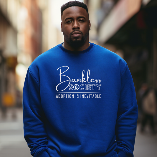 Bankless Society: Adoption is Inevitable Gildan 18000 Mens (Unisex) Sweatshirt