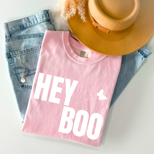 Blossom Hey Boo t-shirt for dog-lovers.