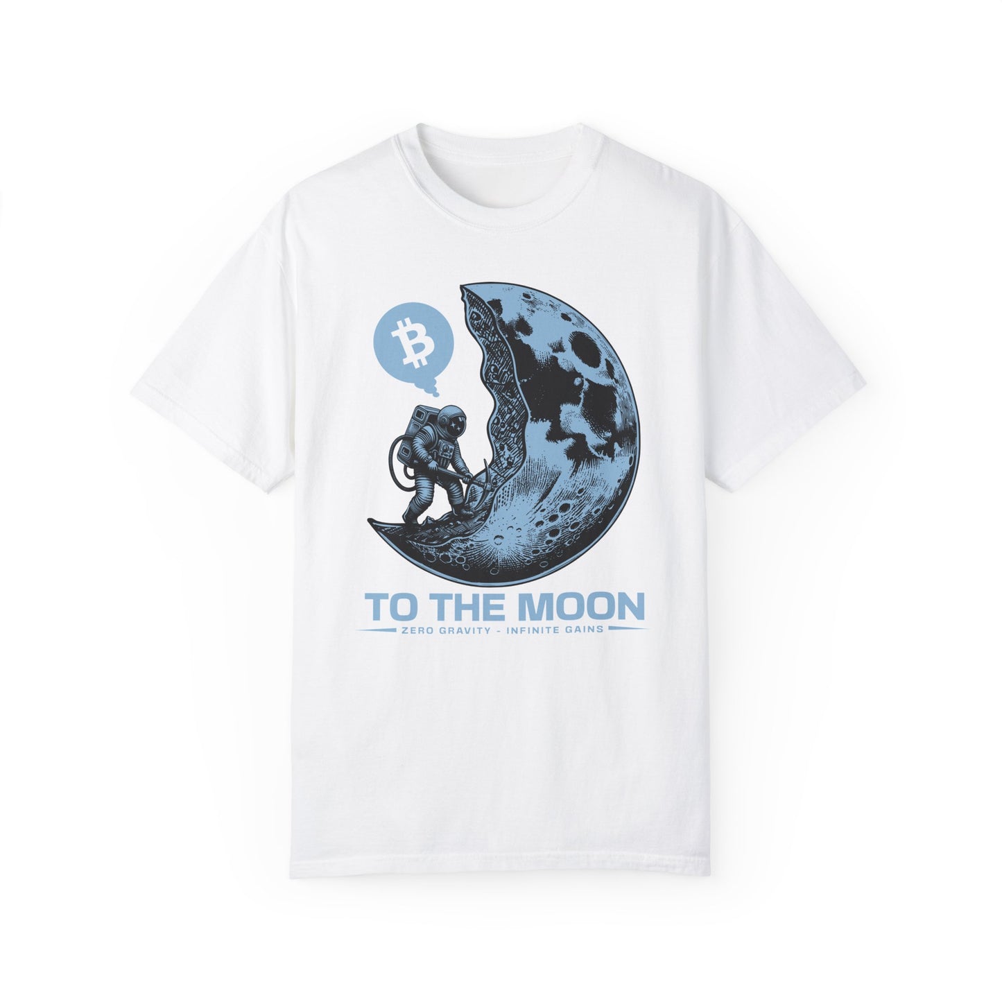 Crypto To The Moon, Zero Gravity Infinite Gains - Comfort Colors 1717 T-shirt