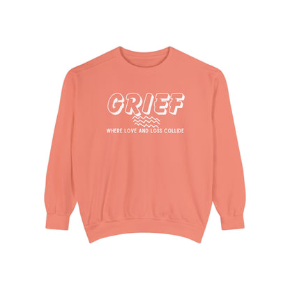 Terracotta CC 1566 Sweatshirt. Grief, where love and loss collide