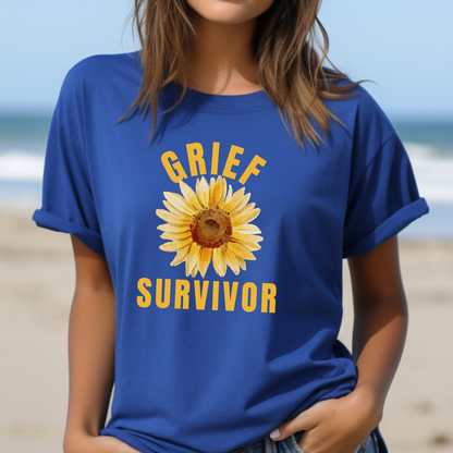 True Royal Grief tee. Honor your personal journey through love and loss with the knowledge that you are a survivor, even in the crushing depths of sorrow. 