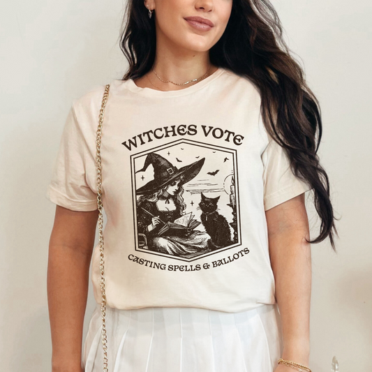 Witches Vote, Casting Spells & Ballots Bella Canvas 3001 T-shirt