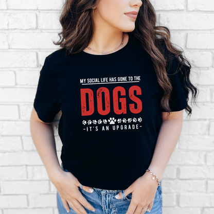 Black Bella Canvas 3001 tee, celebrating dog love with humor, and truth!