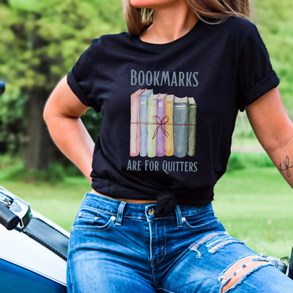 Celebrate your bookish lifestyle with this trendy black t-shirt, designed for dedicated readers only!