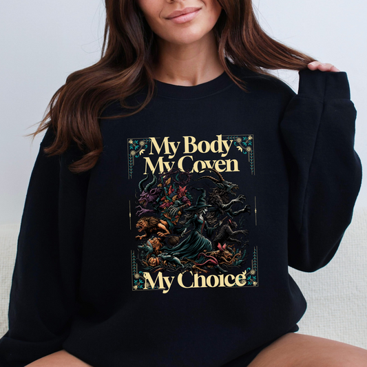 My Body, My Coven, My Choice Gildan 18000 Sweatshirt