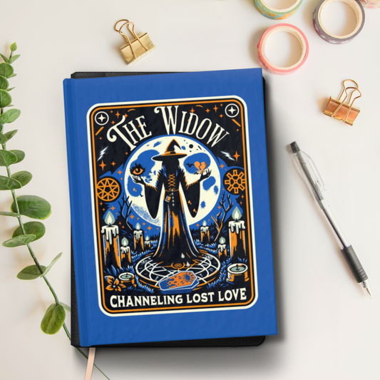 The Widow, Tarot Card-themed Journal - Ruled Line