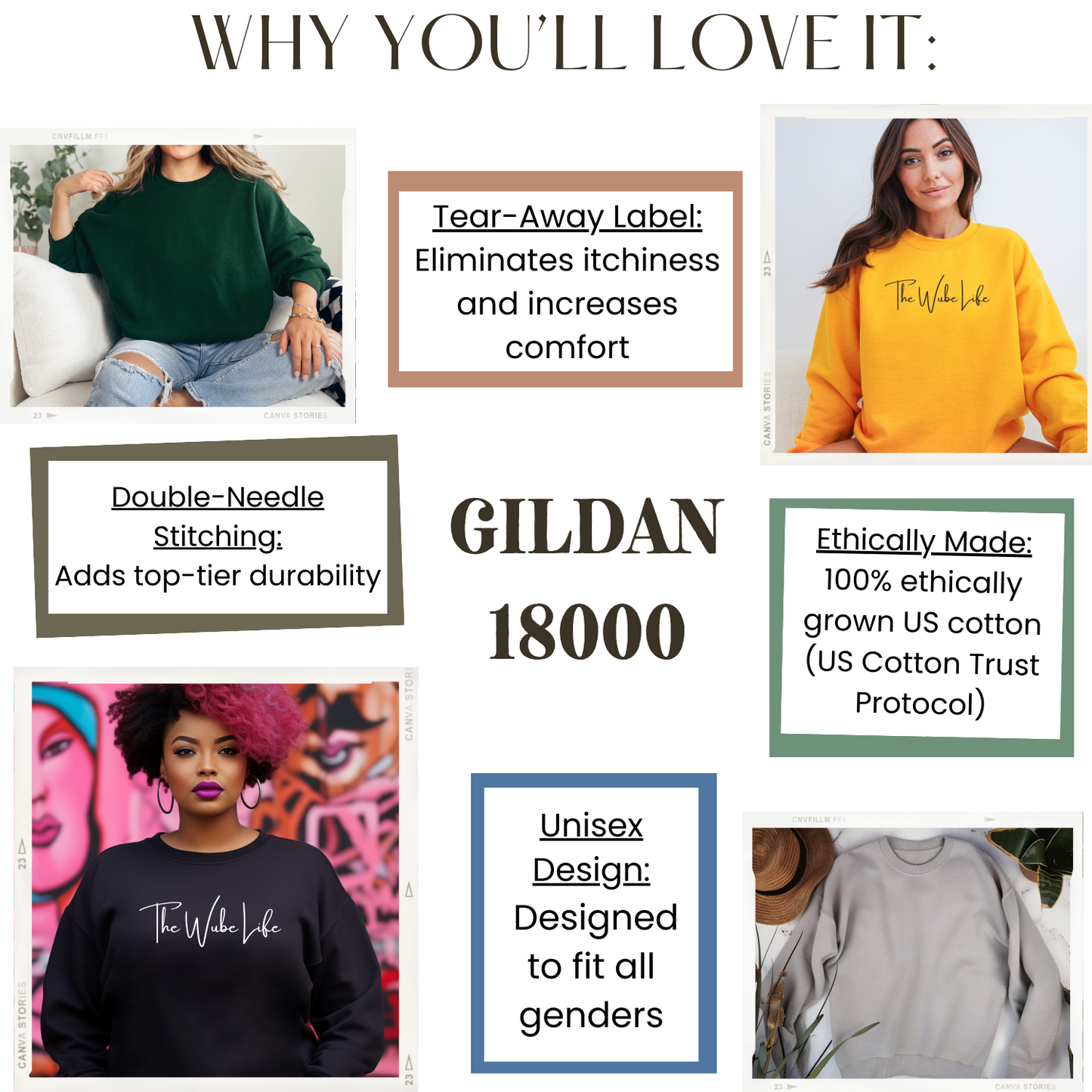 Anti-racism Commitment Gildan 18000 Womens (Unisex) Sweatshirt