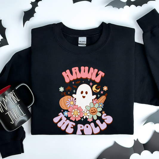 Haunt The Polls Gildan 18000 Sweatshirt